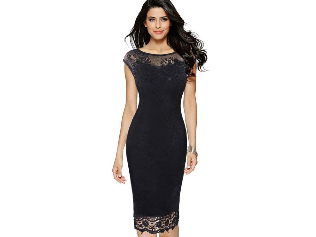 Krajkové společenské šaty